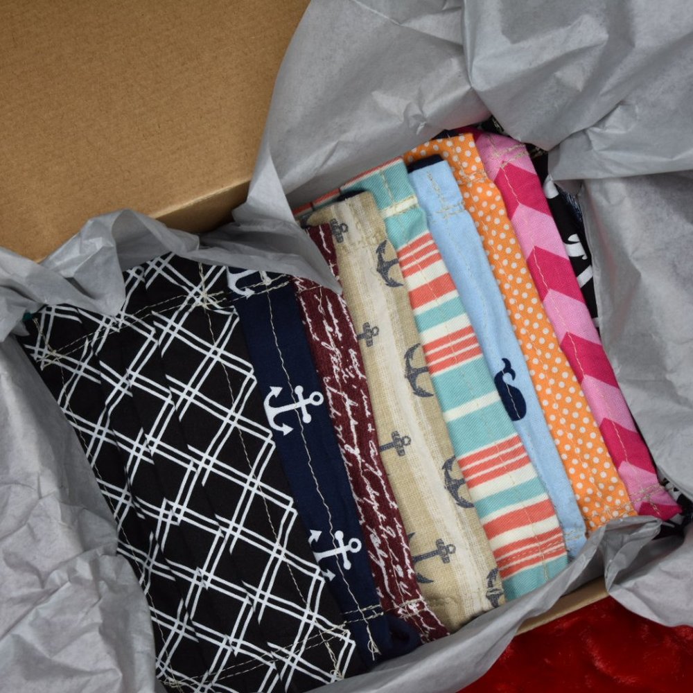 Lot of 10 Face Masks in mixed patterns!